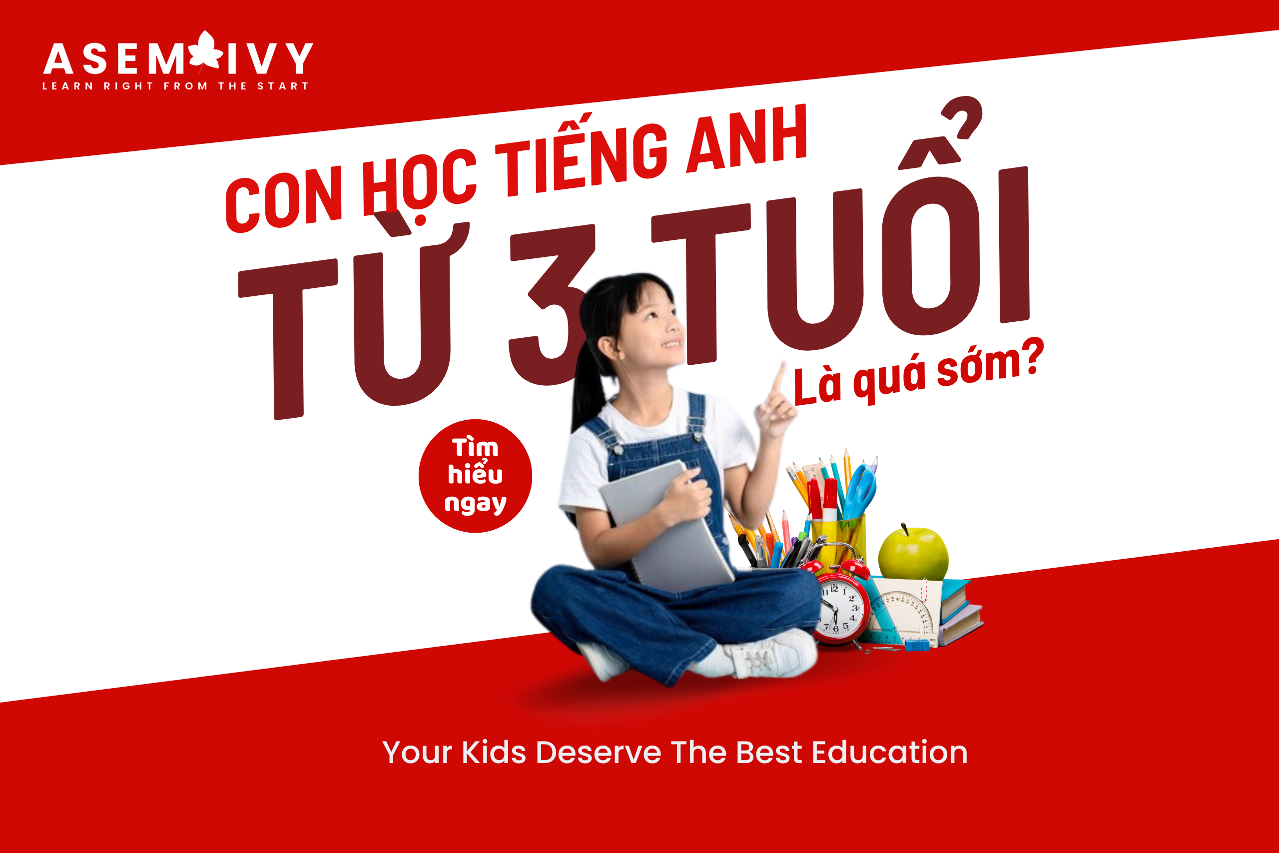 Có nên cho trẻ 3 tuổi học tiếng Anh
