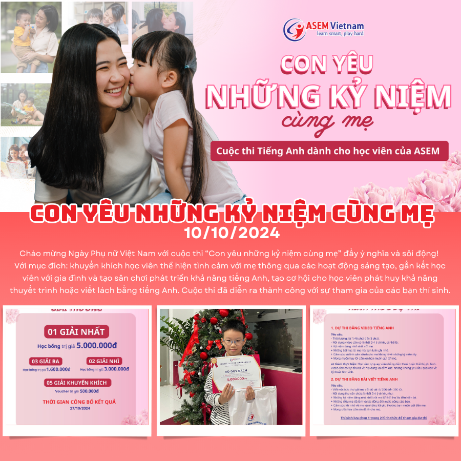 sự kiện nổi bật của hệ thống anh ngữ quốc tế ASEM VIETNAM